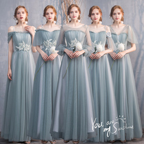 Bridesmaid 2021 new sister host small dress female fairy temperament long slim banquet evening dress summer