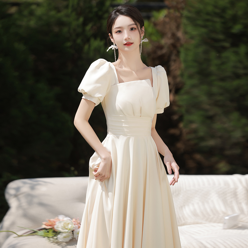  XL+Long, champagne color, mid-length  