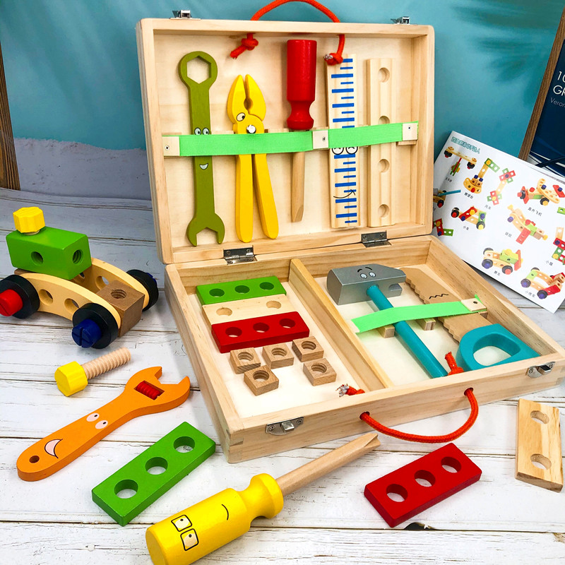 Child screwscrew assembly disassembly repairman box kit 45-6-year-old male child to assemble puzzle toy