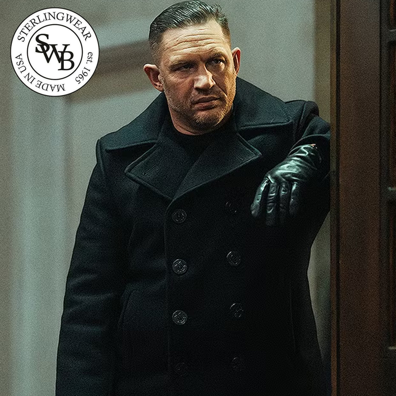 Tom Hardy Style Navy Wool Coat, Genuine American Peacoat, Outdoor Woolen Jacket 740, Warm Short Coat Tom Hardy Style Navy Wool Coat, Genuine American Peacoat, Outdoor Woolen Jacket 740, Warm Short Coat