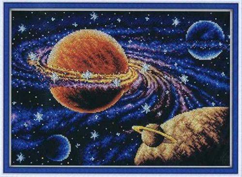 Cross stitch drawing redraw source file - - - 1788 Galaxy