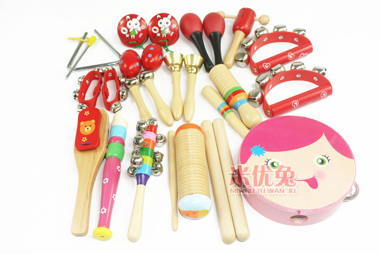 Nhạc cụ Orff mới 16 bài nhạc thiếu nhi Nhạc cụ hỗ trợ dạy học bằng gỗ Bộ đồ chơi âm nhạc đồ chơi âm nhạc cho bé