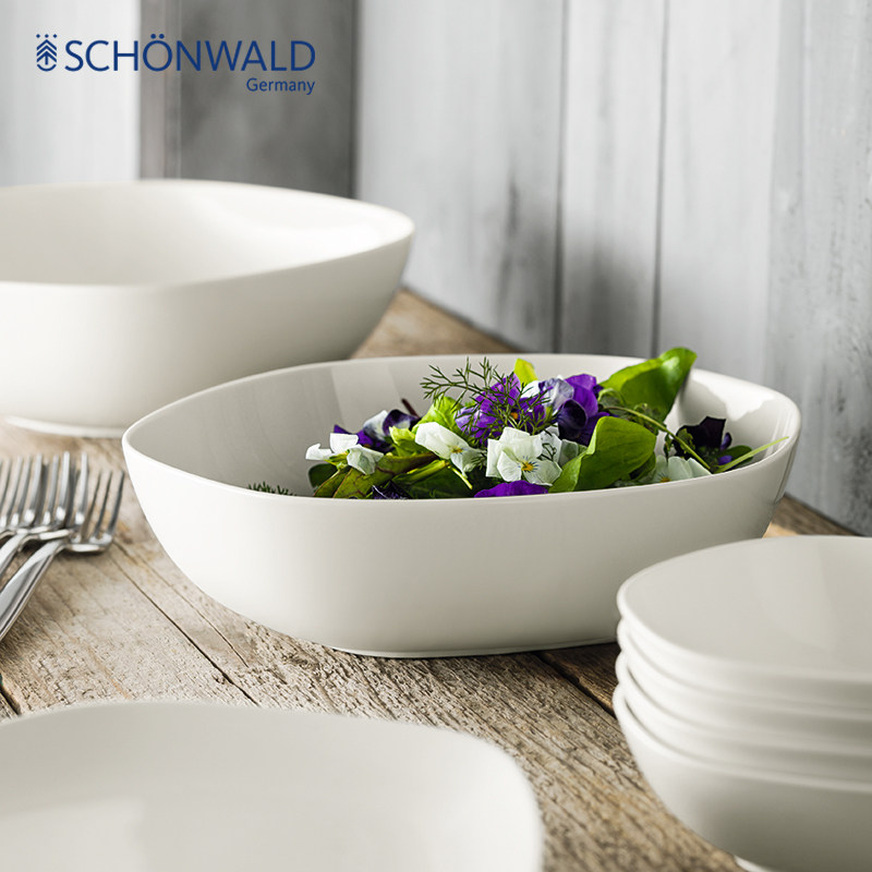 华宝行陶瓷SCHONWALD德国原装进口餐具沙拉碗大号家用汤碗