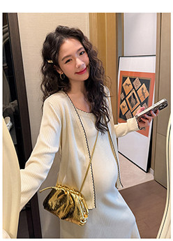 ◆AMUM孕妇装◆孕妈穿搭~不显怀复古压褶洋气夏装宽松吊带连衣裙 — 7