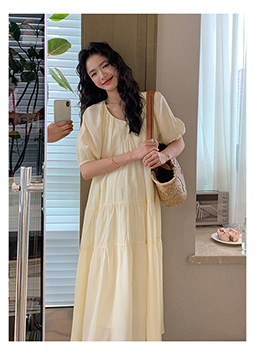 ◆AMUM孕妇装◆孕期套装穿搭~麻无袖洋气上衣复古小衫波点半身裙 — 13