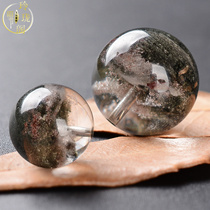 Natural green ghost round beads loose beads bracelet mens and womens models Zhaocaiwang business cornucopia crystal bracelet accessories loose beads