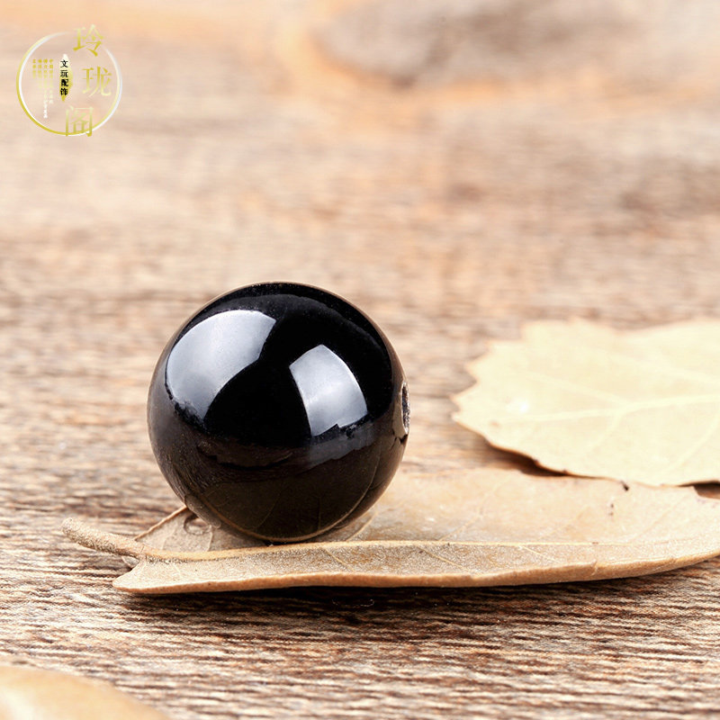 DIY Materials Handmade Ornament Accessories Natural crystal Black Manau 6-20mm semi-finished strings beads round Pearl loose beads