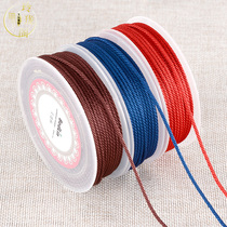 Bedlin corn rope handmade DIY woven rope tie chain rope hand rope jewelry Jade gold pendant rope red and black