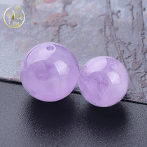Amethyst scattered beads ball bracelet Beed hand string diy material accessories semi-finished crystal jewelry lavender purple