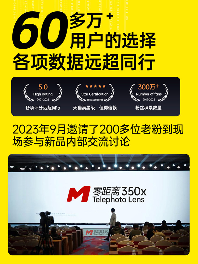 [Essential Mini Concert Gadget]Xiaoxin Phone Telephoto Lens Telescope for Concerts, High Magnification for Apple 15 Pro Photography, Portable Anti-Shake External Camera for 14