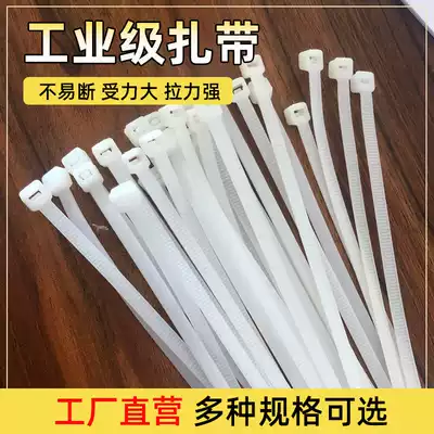20 5*550 self-locking nylon cable ties fixed cable tie with plastic buckle large strong white strong belt