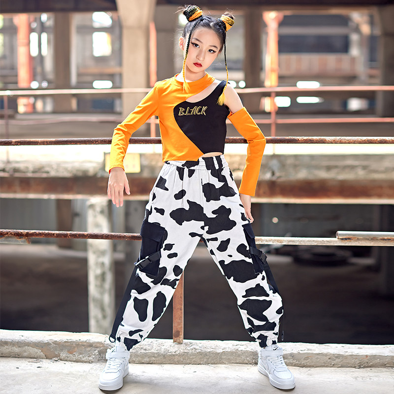 New Children's Show Dress Jazz Girl Jazz Dance Dew Uvelop Girl Fashion Hip Hop Street Dance