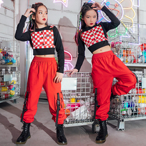 New Childrens Street Dance Suit Autumn Winter Walking Show Girl Jazz Dance Out of the Less Children Hiphop Costume Girl Tide