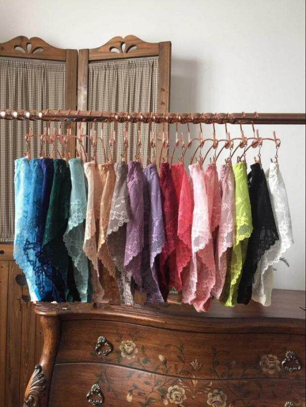 Foreign Trade Export Day Single Large Size Lady Sexy Sweet Beauty Transparent Lace Mesh Underwear Triangle Pants Head 2 Feet 5-4 Feet