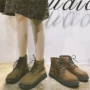 Martin boot nữ 2018 thu đông phiên bản mới của Hàn Quốc với chất liệu da báo hoang dã của sinh viên với giày đế dày boot nữ cổ thấp