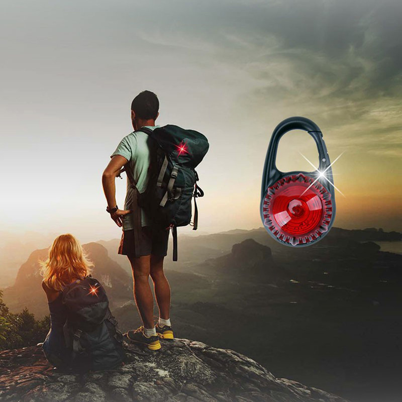 Student Backpack Light Outdoor Night Flash Warning Safety Light Night Walking Survival Anti-Collision Led Signal Luminous Pendant