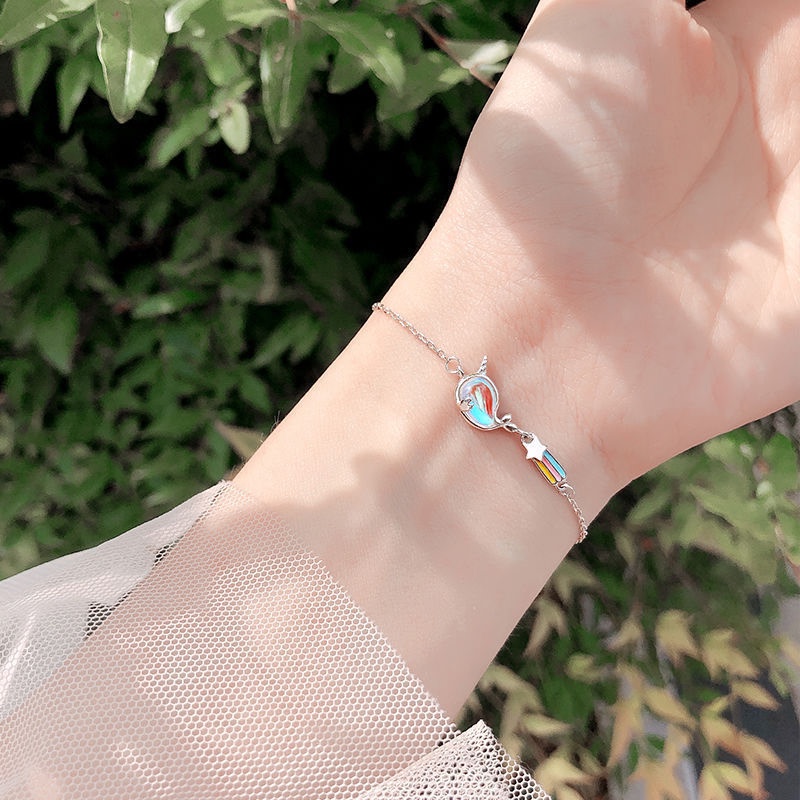 [Promotion] Unicorn Star Rainbow Bracelet Simple and Stylish, Fresh and Trendy Korean Style Jewelry