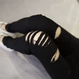 Демисезонные леггинсы, черные штаны, эластичный карандаш, коллекция 2022, в корейском стиле