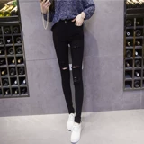 Демисезонные леггинсы, черные штаны, эластичный карандаш, коллекция 2022, в корейском стиле