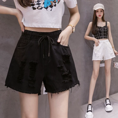 Джинсовая юбка, шорты, штаны, летняя одежда, коллекция 2023, оверсайз, высокая талия, А-силуэт