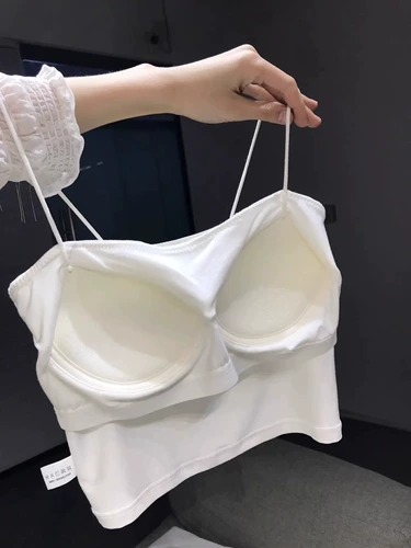 Цветные бретели, летний топ с чашечками, бюстгалтер, защитное белье, костюм, для маленькой груди, красивая спина