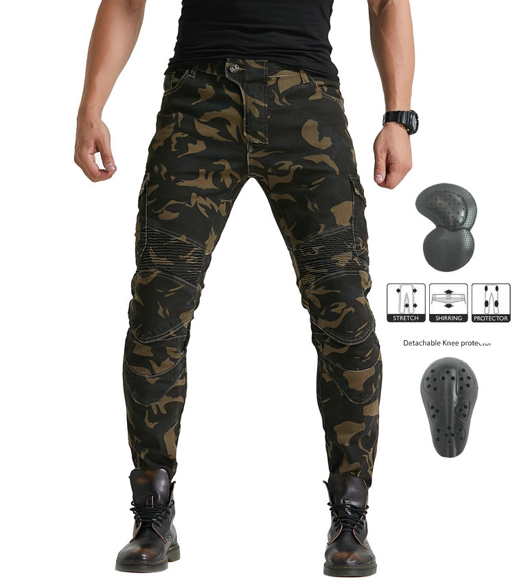 VOLERO motorcycle riding jeans camouflage casual Harley motorcycle cycling pants Crash resistant motorcycle racing pants