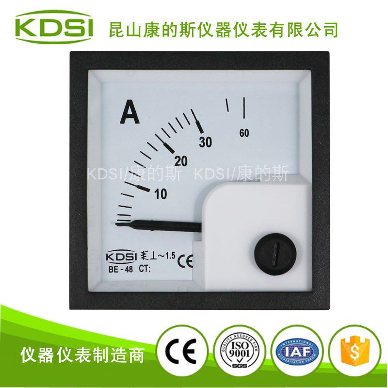 Mechanical ammeter head BE-48 AC30A manufacturers supply CE certified AC straight-through ammeter