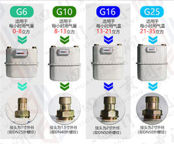 食堂工业商业燃气表重庆膜式瑞利比燃气表G6G10G16G25工业天然气