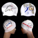 결함 없는 인쇄 패턴/정품 실리콘 남성용 및 여성용 수영 모자를 단일 가격으로 무료 배송