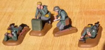 In stock] 1: 72 l_le model resin WWII German scout squad 4 soldier suit