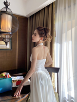 Liu Sansan 2021 New goddess Sexy Slim Imperial sister temperament backless dress waist thin temperament fairy