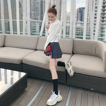 Liu Sansan 2021 New Navy Academy style Joker fashion pleated skirt high waist a Word Anti-gown skirt