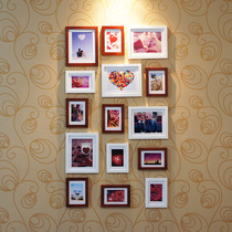 Mies Yaju vertical large frame solid wood photo wall Photo wall Photo frame wall Fashion creative combination