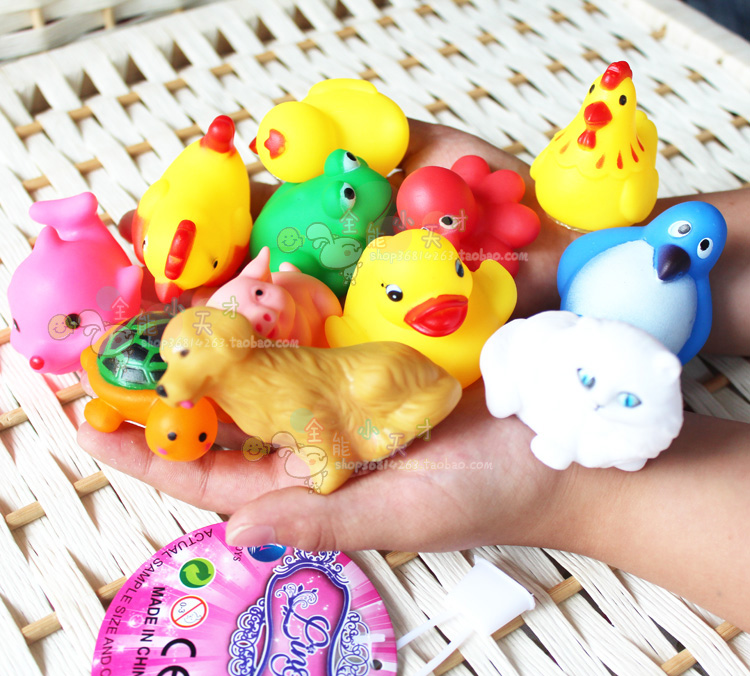 Đồ chơi trẻ em tắm đồ chơi em bé nhỏ màu vàng vịt động vật nhúm gọi là bộ đồ chơi trẻ em hồ bơi mini cho bé