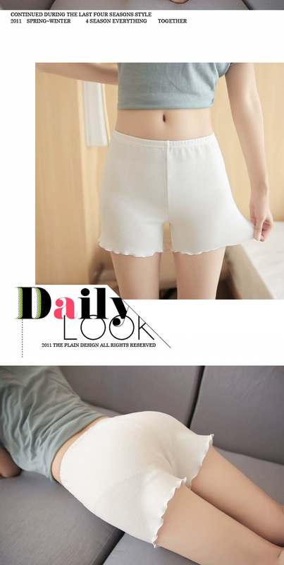 Quần an toàn chống ánh sáng mùa hè nữ mỏng có thể mặc quần legging ren bên trong và bên ngoài ba điểm quần short bảo hiểm chống sói lỏng lẻo