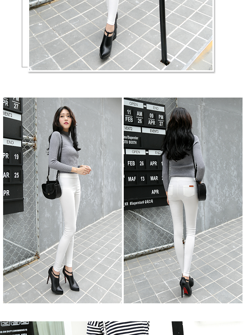 Quần legging, mặc đen thu đông 2017 mới chín điểm size nhỏ chân nhỏ quần bút chì hè hè phần mỏng quần thể thao nữ cá tính
