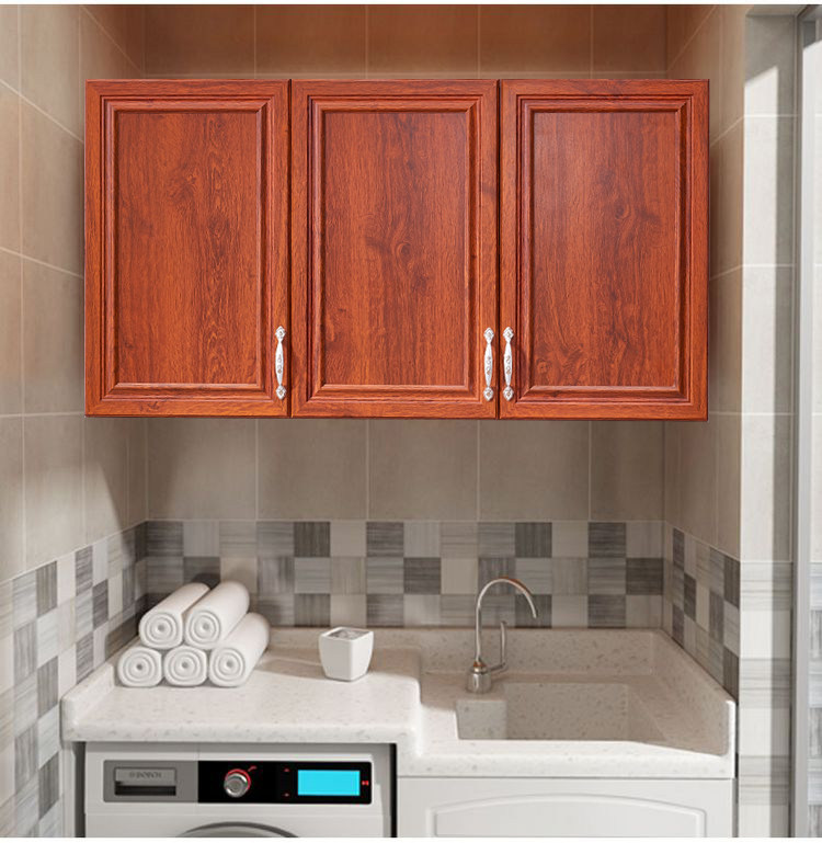 Kitchen aluminum alloy hanging cabinet bedroom storage locker dining room top cabinet balcony glass all aluminum powder room wall cabinet