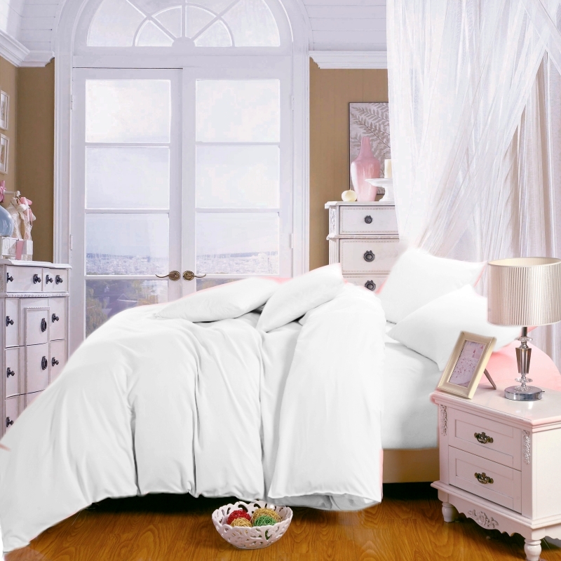 Quilt Cover Single piece Guest house Pure Color Single 150X200X220 Hotel Hotel Hotel Double Pro Skin COVERED WHITE