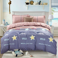 Quilt cover mảnh duy nhất mùa xuân và mùa thu duy nhất 150X200X220 ký túc xá sinh viên với 1.5 1.8 2 m quilt cover chăn ga gối đẹp