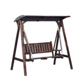 Дорожные качели из натурального дерева, качалка для двоих, деревянная колыбель для детей и взрослых