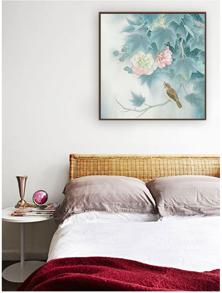 Su thêu thêu kit tự làm người mới bắt đầu trang trí thủ công vẽ hoa ca sĩ 30 * 30CM tranh thêu chỉ lụa