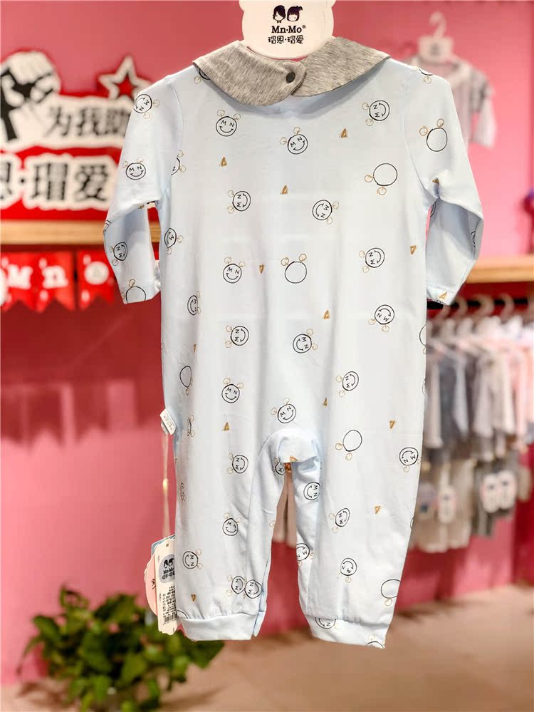 恩 瑁 9 2019 Mùa hè bé trai siêu mỏng phòng máy lạnh khép kín quần áo hip-hop cotton romper - Áo liền quần áo liền quần hình thú trẻ em