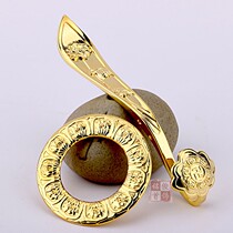 Pure copper Ruyi buckle Cassock buckle New monk clothes hook Ancestral clothes buckle Man clothes buckle Tie clothes buckle Seven clothes hook ring boutique