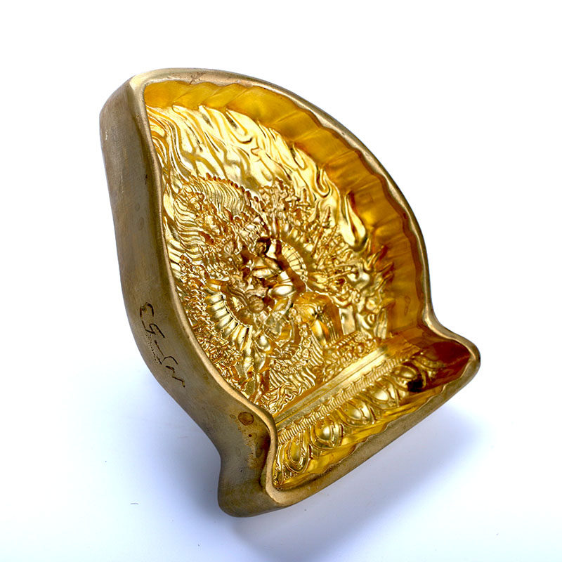 Pure copper rubbing Tibetan Buddhist ornament Dawei De Kong mold antique Buddha statue ornament offering collection to send new products to the teacher