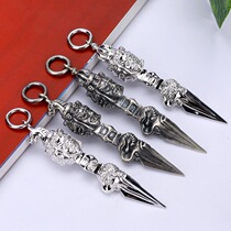 Buddhist horse head Ming King Demon pestle 925 sterling silver couple male necklace pendant Puba pestle diamond transfer boutique