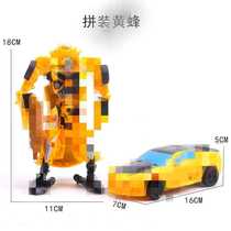 Transformed Car Robot Cake Decoration Ornaments for Boys and Children Birthday Baking Dressing Supplies Truck Van