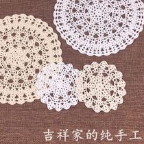 Foreign trade handmade cotton crochet dream catcher ins wind coaster wind Nordic forest shooting props