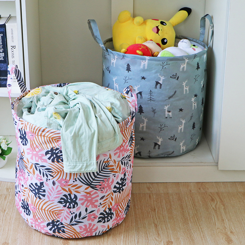 Thickened Oxford Cloth Storage Bucket, Round Dirty Laundry Basket, Waterproof Miscellaneous Storage Bag, Enlarged Plush Toy Storage Bucket Thickened Oxford Cloth Storage Bucket, Round Dirty Laundry Basket, Waterproof Miscellaneous Storage Bag, Enlarged Plush Toy Storage Bucket