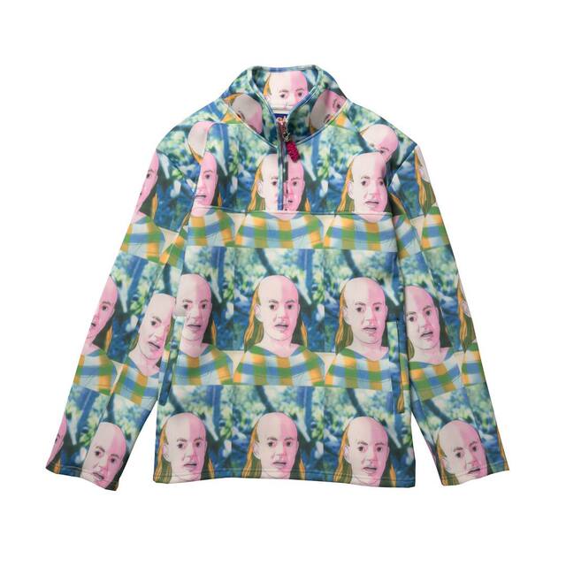 [Discount Clearance] in Stock Imranpotato Space Cotton High-Neck Half-Zip Sweatshirt