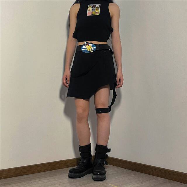 [Discount Clearance] In-Stock Hyeinseo Suspender Skirt Short Skirt Hyein Seo